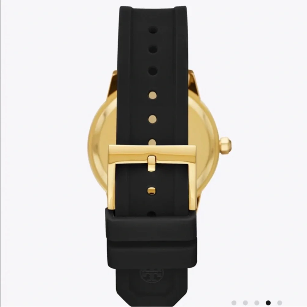 Tory burch Black and Gold GiGi silicone watch, women - Picture 3 of 5